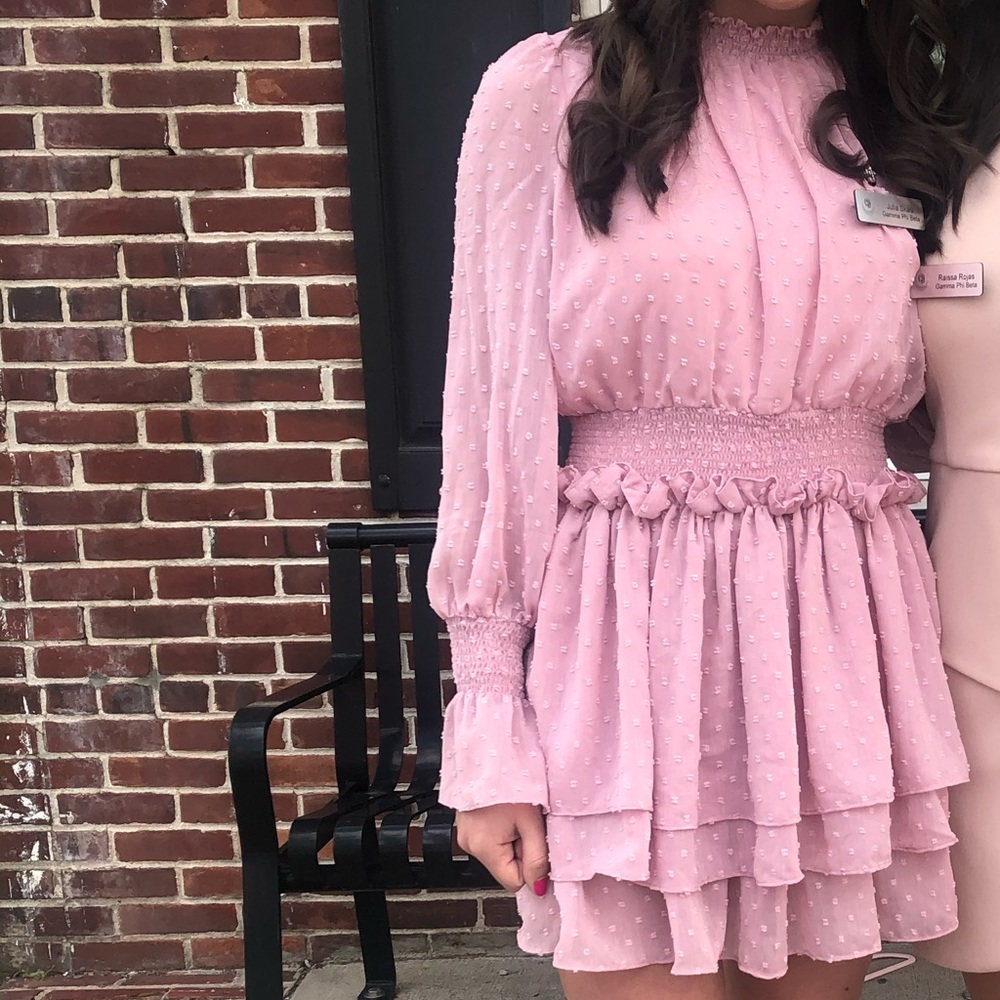 Forever 21 Pink Tule Frill Dress